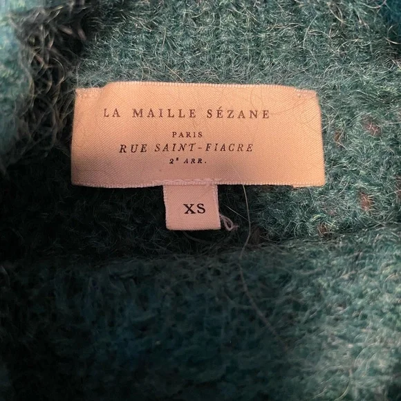 Sezane Paulin Jumper XS GREEN - Picture 3 of 5